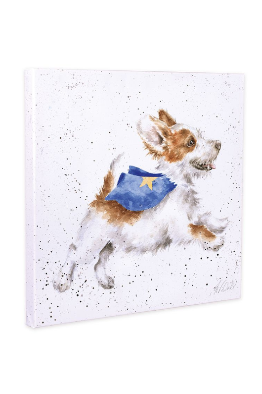 Dog in Cape Canvas
