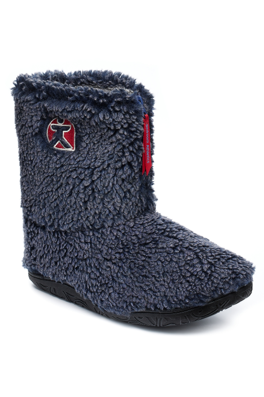 Mens fleece lined slipper boots hotsell