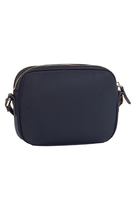 An image of the Tommy Hilfiger Small Multi-Colour Stripe Crossover Bag in the colour Space Blue.