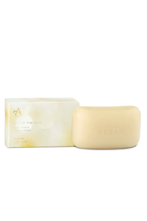 An image of the ARRAN Sense of Scotland After The Rain Boxed Saddle Soap 100g.