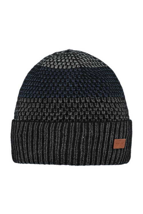 An image of the Barts Miguen Beanie in the colour Black.