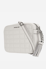 An image of the Michael Kors Crossbody Camera Bag in the colour Optic White.