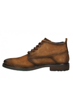 An image of the Bugatti Marcello Leather Lace-Up Boots in the colour Cognac.