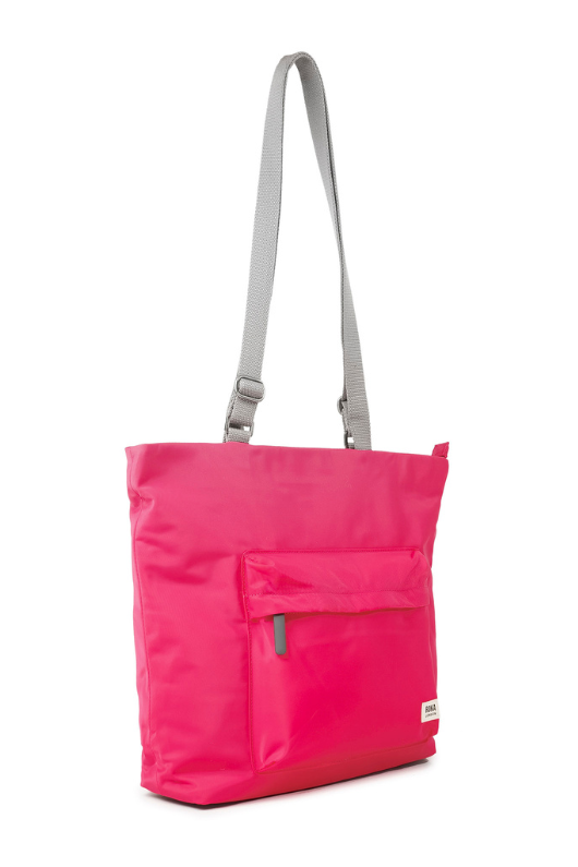 An image of the Roka London Trafalgar B Sparkling Cosmo Recycled Canvas Tote Bag.