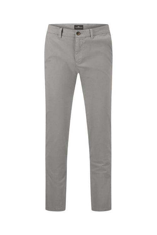Fynch-Hatton Chino. Modern-fit men's chinos with pockets, zip & button fastening, and an all-over cool grey finish.