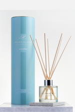 Marmalade of London Luxury Reed Diffuser 100ml - Coastline scent in light blue packaging