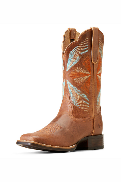 An image of the Ariat Oak Grove Western Boot in the colour Maple Glaze.