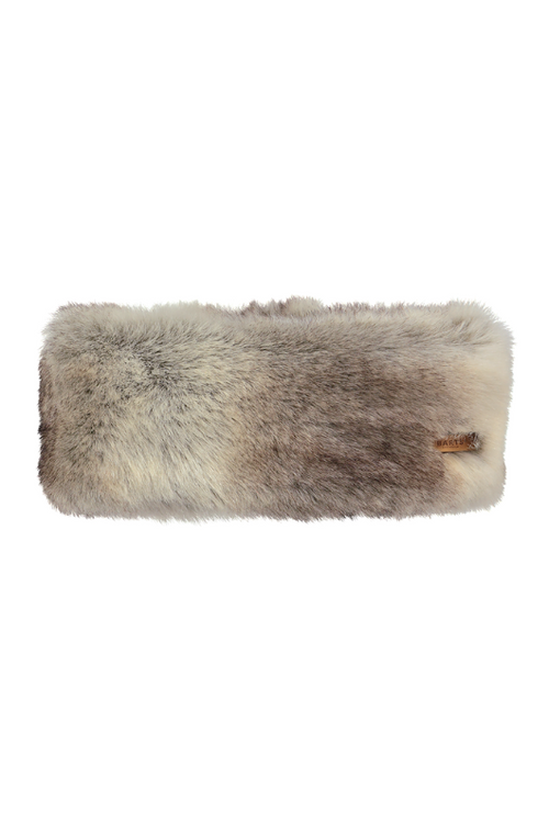 An image of the Barts Fur Headband in the colour Heather Brown.