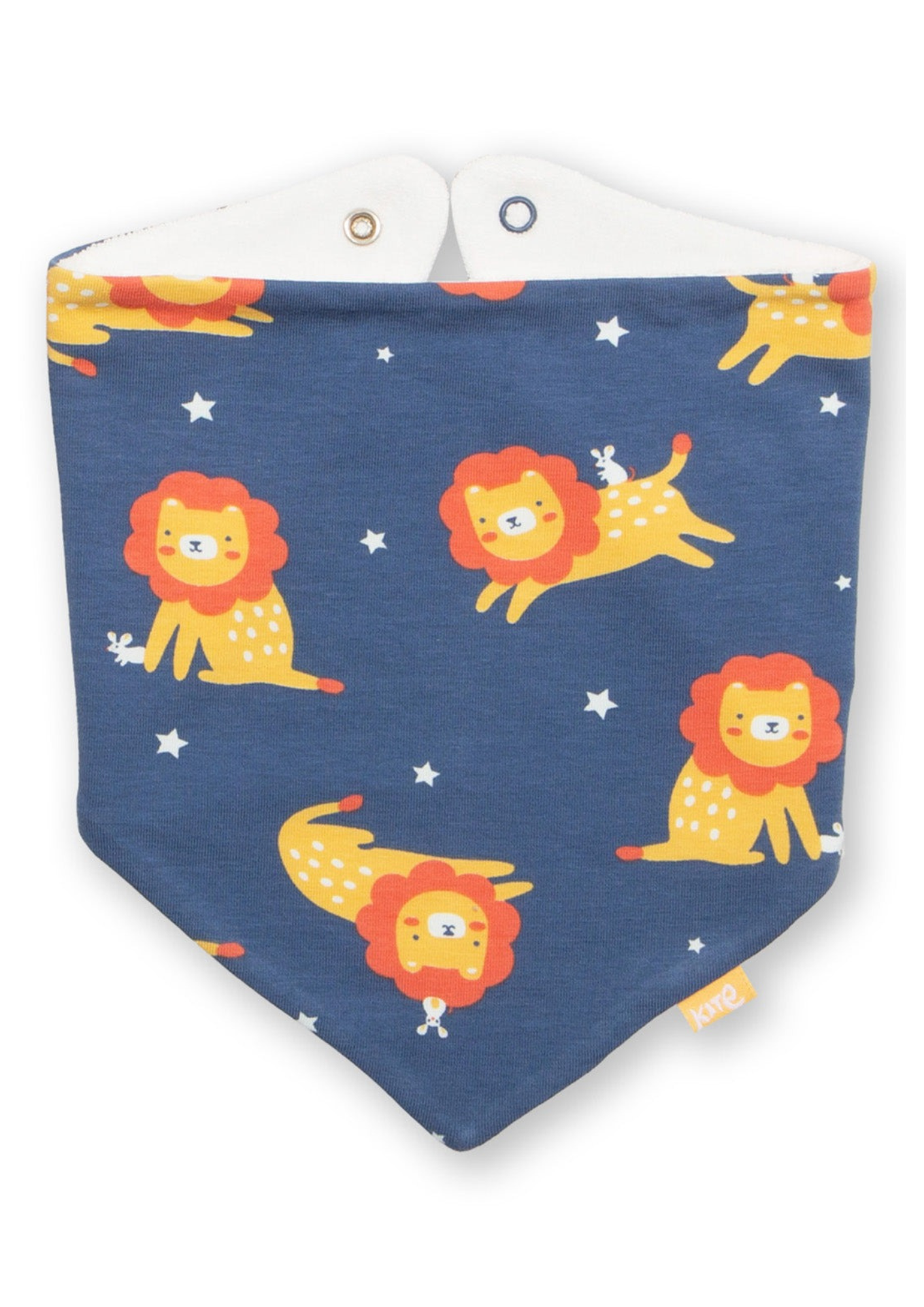 An image of the Kite Lion & Mouse Bib
