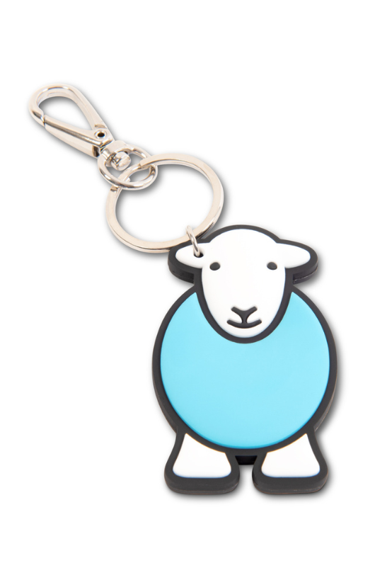 An image of the Herdy Company Chunky Yan Keyring in Blue