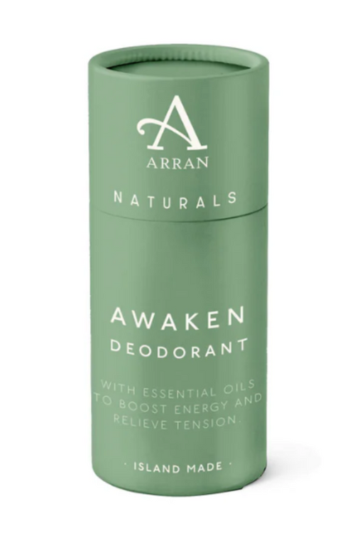 An image of the ARRAN Sense of Scotland Awaken Mint & Eucalyptus Natural Deodorant.