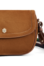 An image of the Fairfax & Favor Boston Handbag in the colour Tan Suede.