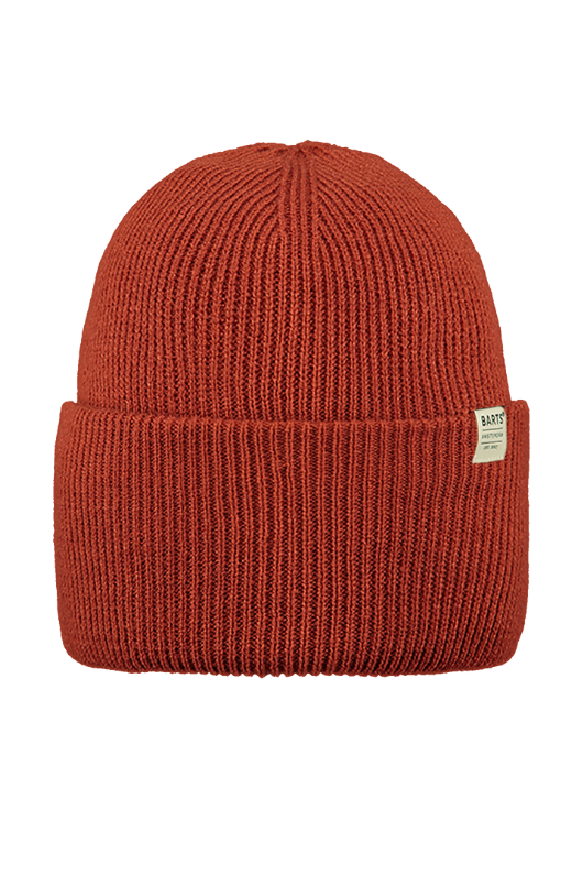 An image of the Barts Haveno Beanie in the colour Rust.