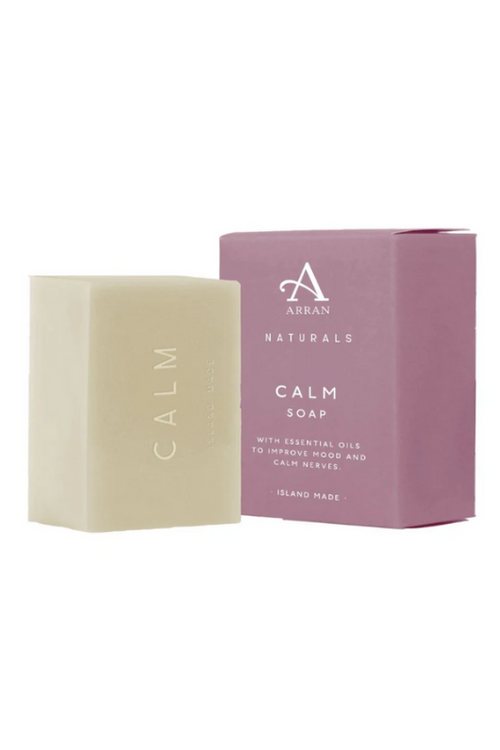 An image of the ARRAN Calm Lavender & Chamomile Natural Soap Bar.