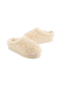 An image of the Bedroom Athletics Alicia Luxury Borg Fleece Platform Mule