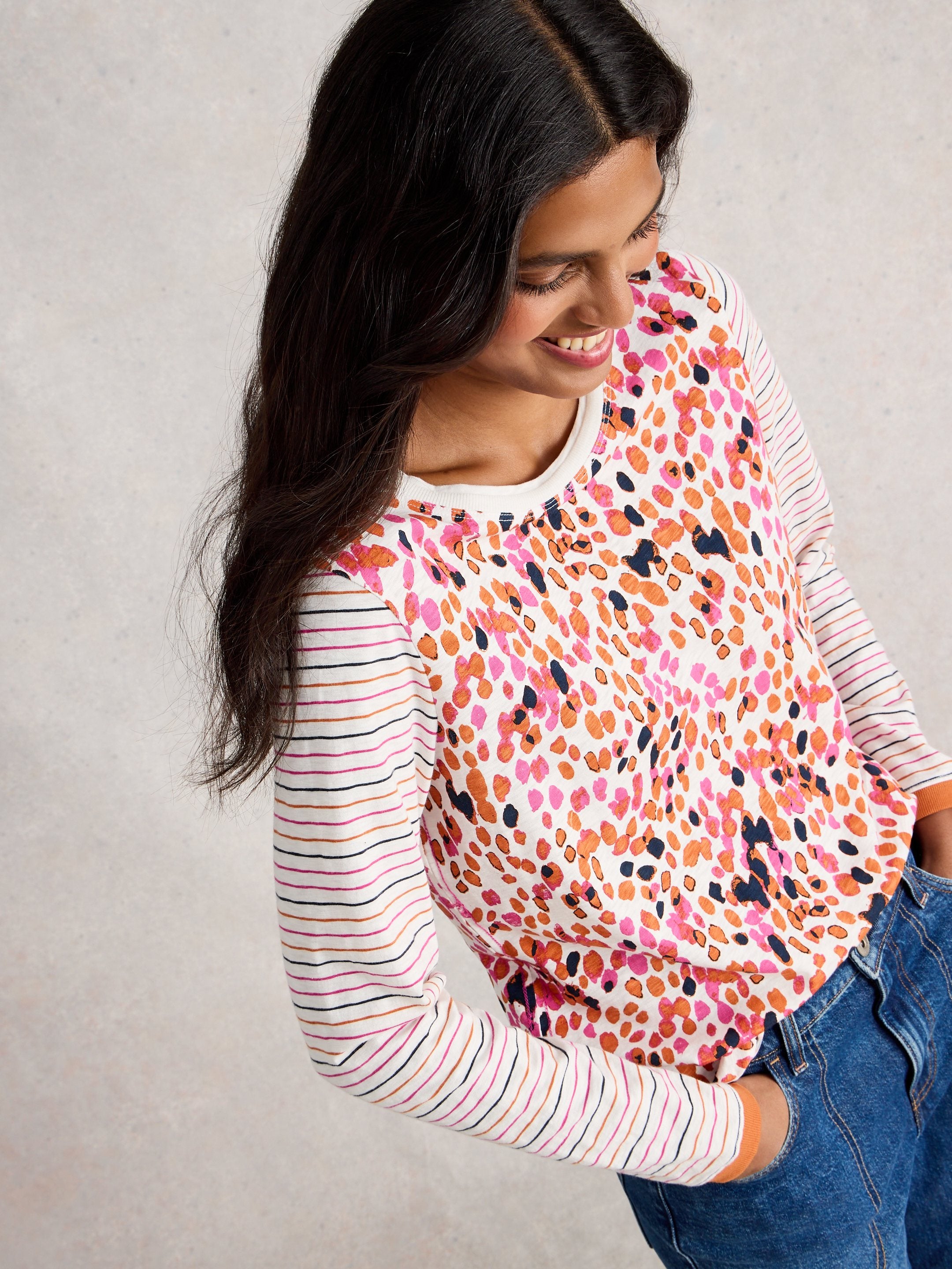 An image of the White Stuff Clara Long Sleeve Tee