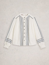 An image of the White Stuff Naomi Embroidered Shirt