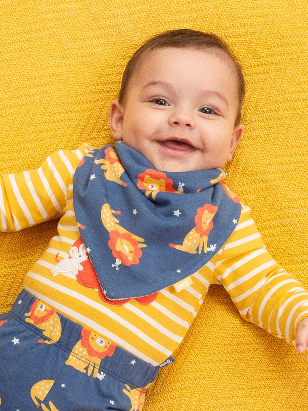 An image of the Kite Lion & Mouse Bib