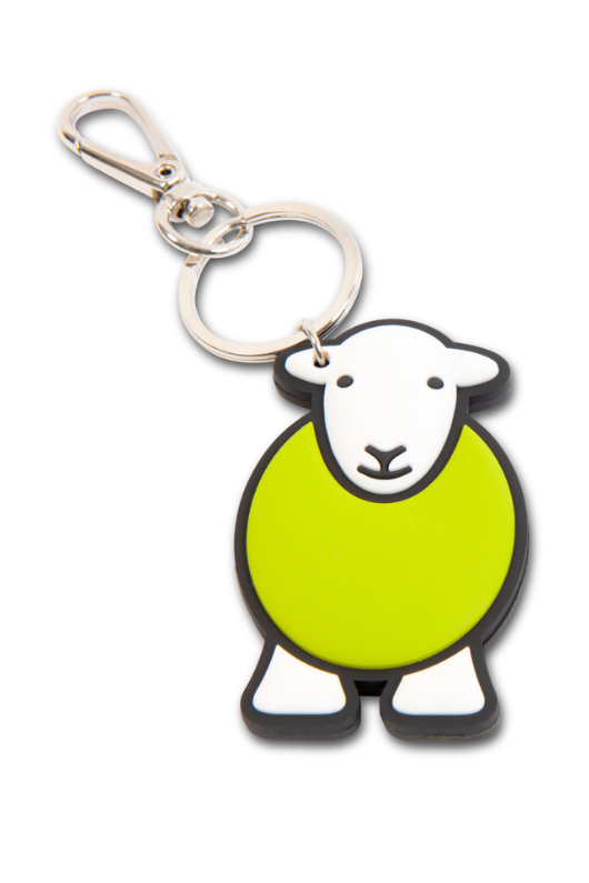 An image of the Herdy Company Chunky Yan Keyring in Green