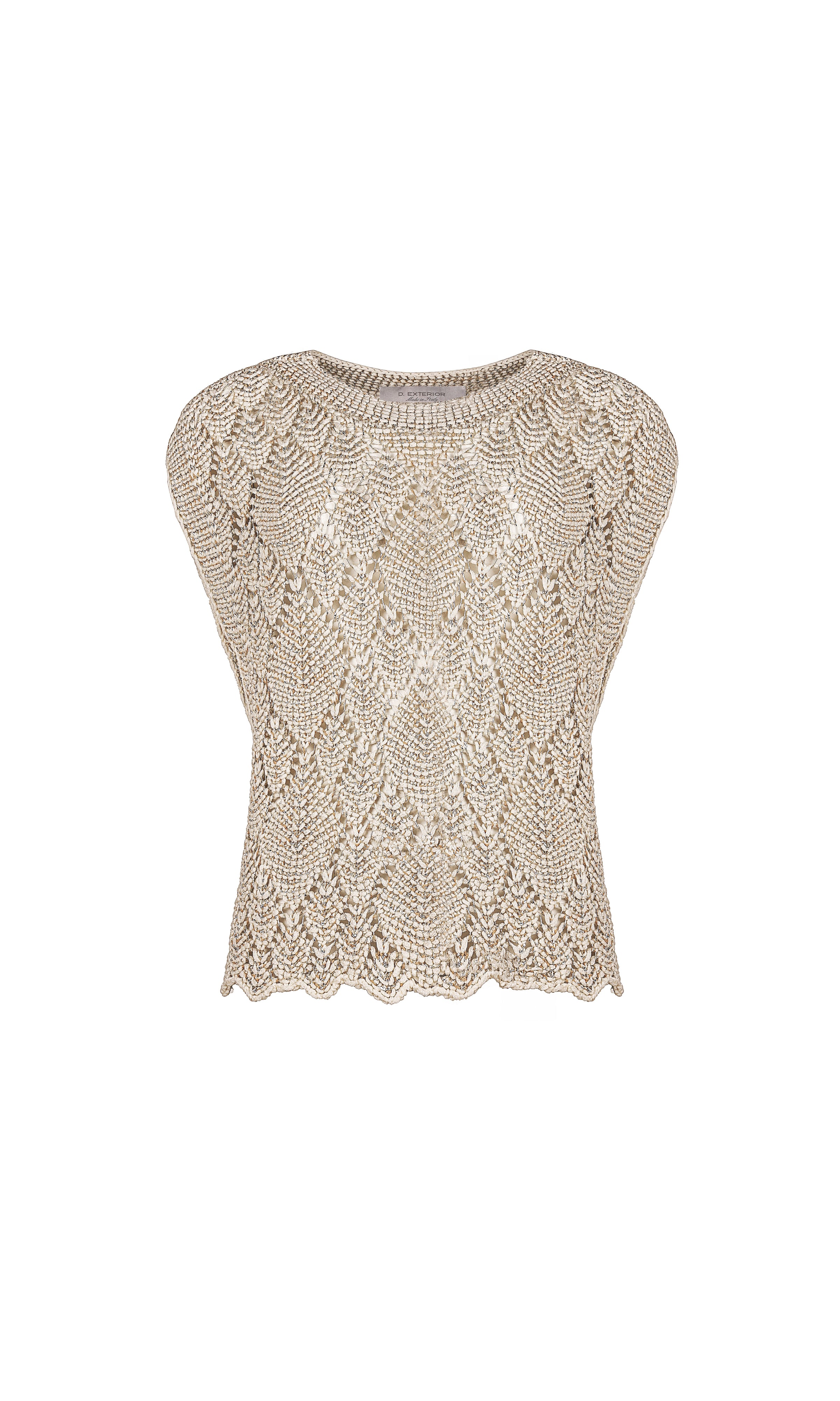 An image of the D Exterior Sleeveless Sweater
