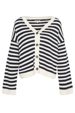 An image of the Barbour Sandgate Striped Cardigan in the colour Multi Stripe.