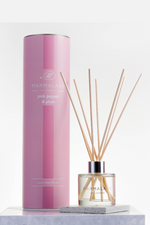 Marmalade of London Luxury Reed Diffuser - Pink Pepper & Plum scent in pink packaging