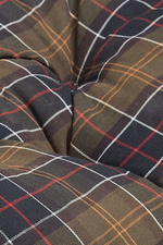 An image of the Barbour Quilted Dog Bed 30 inches in the colour Olive.