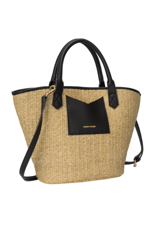 An image of the Every Other Large Twin Tote Bag in the colour Black.