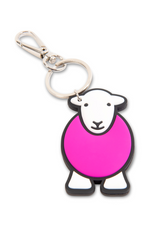 An image of the Herdy Company Chunky Yan Keyring in Pink.