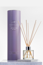 Marmalade of London Luxury Reed Diffuser - Pomegranate & Pear scent in purple packaging