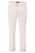 An image of the Betty Barclay Slim Fit Trousers in the colour Light Rose.