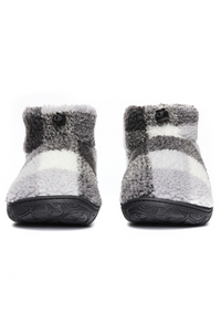 An image of the Bedroom Athletics Neeson Shorter Length Check Sherpa Slipper Boots