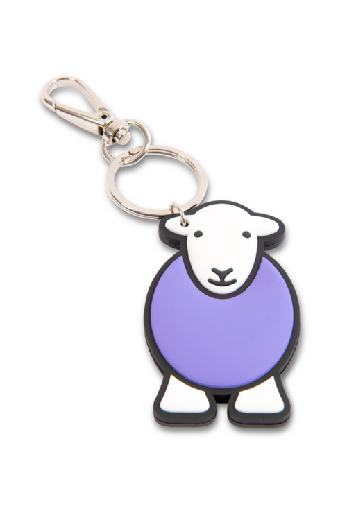 An image of the Herdy Company Chunky Yan Keyring in Purple.