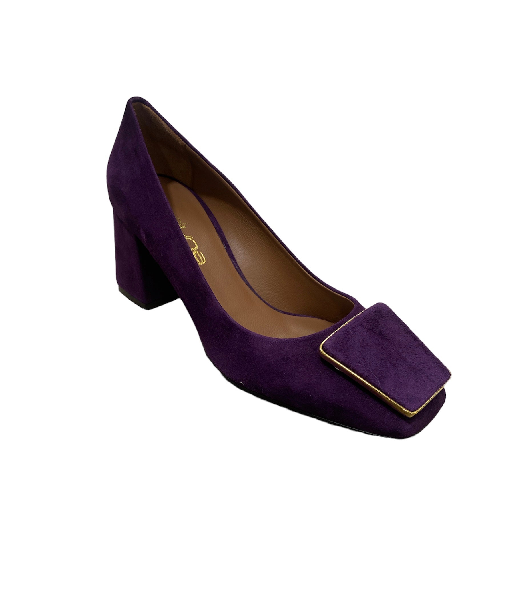 An image of the Evaluna Suede Block Heel
