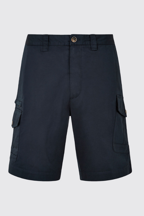 Dubarry Portarthur Shorts. Casual men's shorts with multiple pockets, button closure, and a soft stretch cotton finish