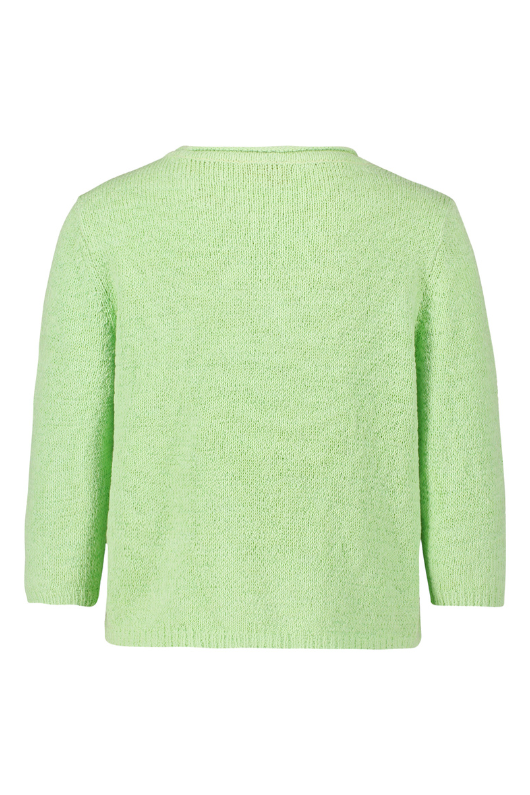 An image of the Betty Barclay Chunky Knit Jumper in the colour Jade Lime.