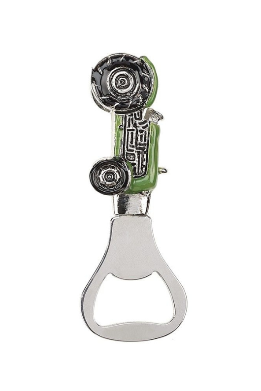 An image of the Orchid Designs Enamel Tractor Bottle Opener.