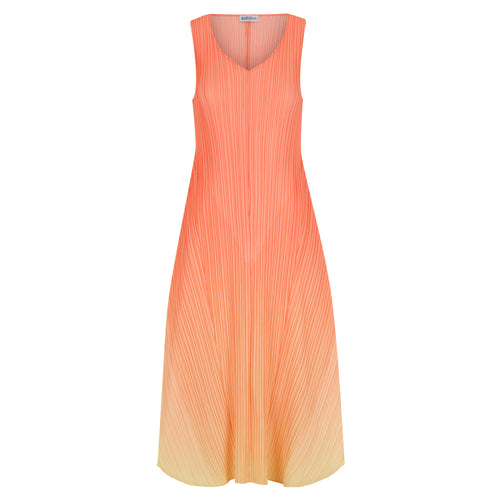 An image of the Alquema Estrella Dress in the colour Peach Lemonade.