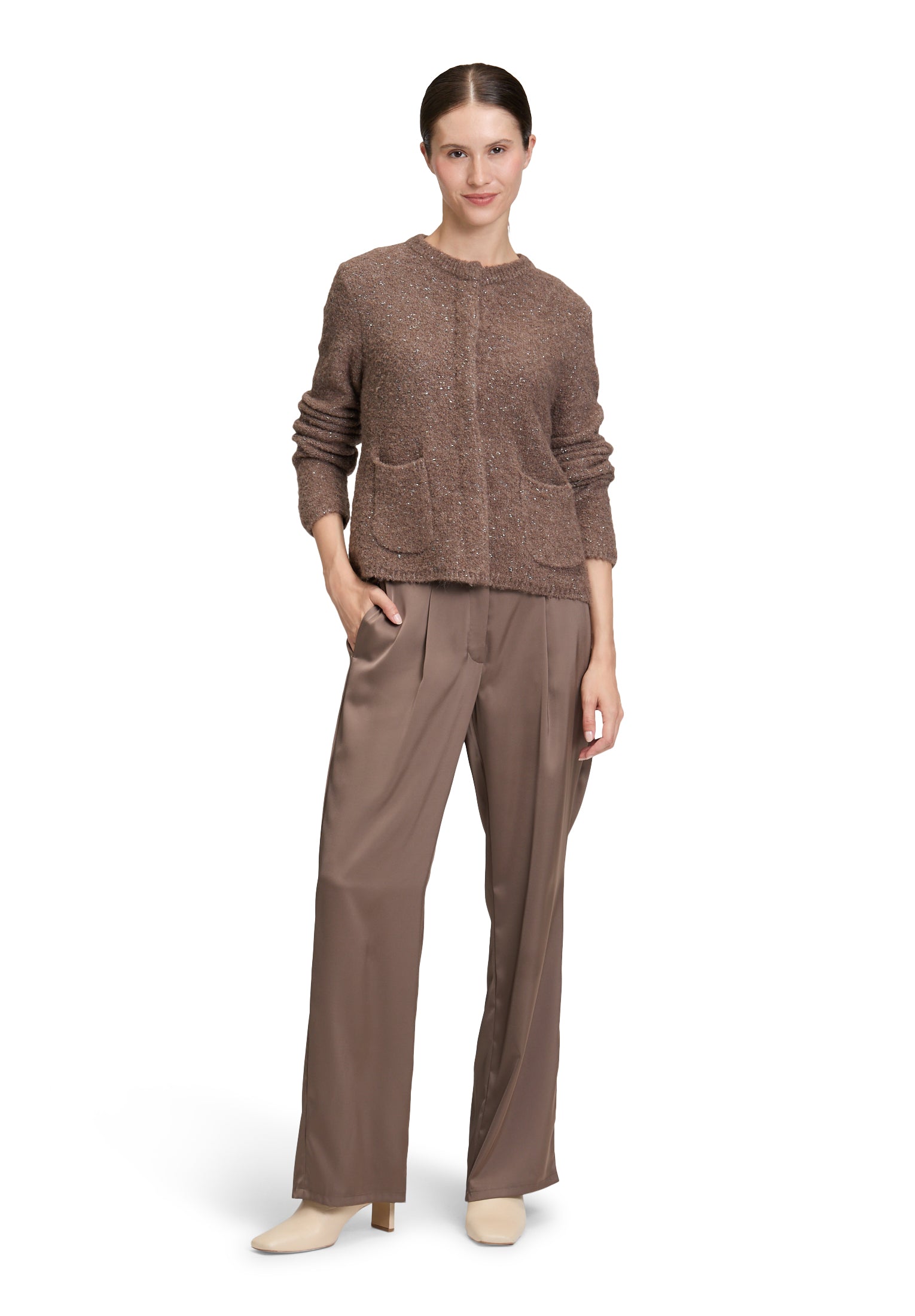 An image of the Betty Barclay Chunky Knit Cardigan