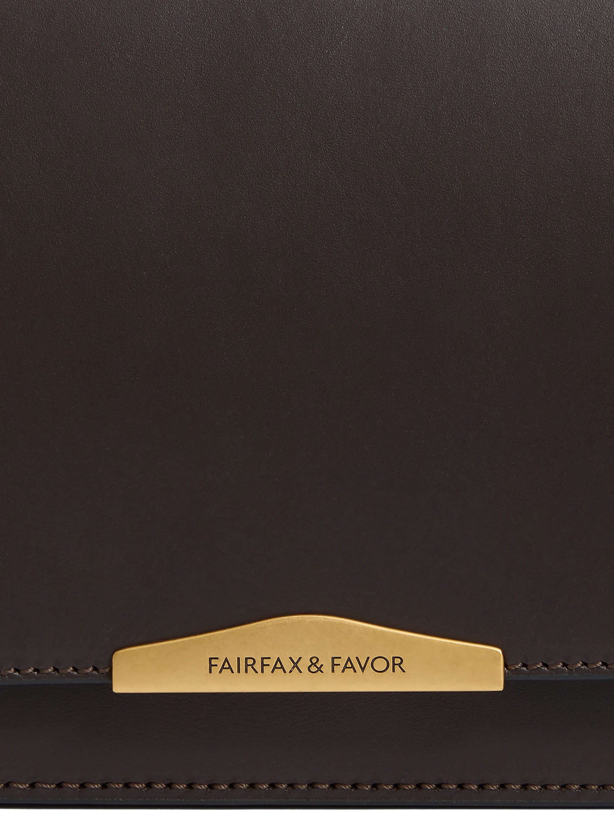 An image of the Fairfax & Favor Fairfax & Favor Rye Cross Body Bag Mahogany Leather