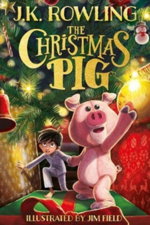 An image of The Christmas Pig book by J.K. Rowling.