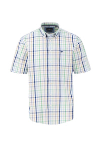 An image of the Fynch-Hatton Combi Check Shirt