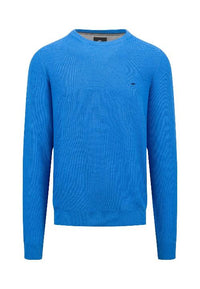 An image of the Fynch-Hatton Structured Crewneck Jumper