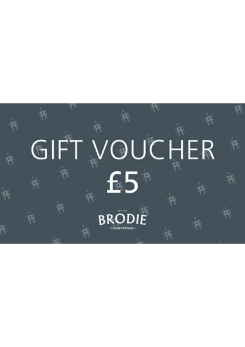 An image of the Brodie Countryfare Gift Voucher £5