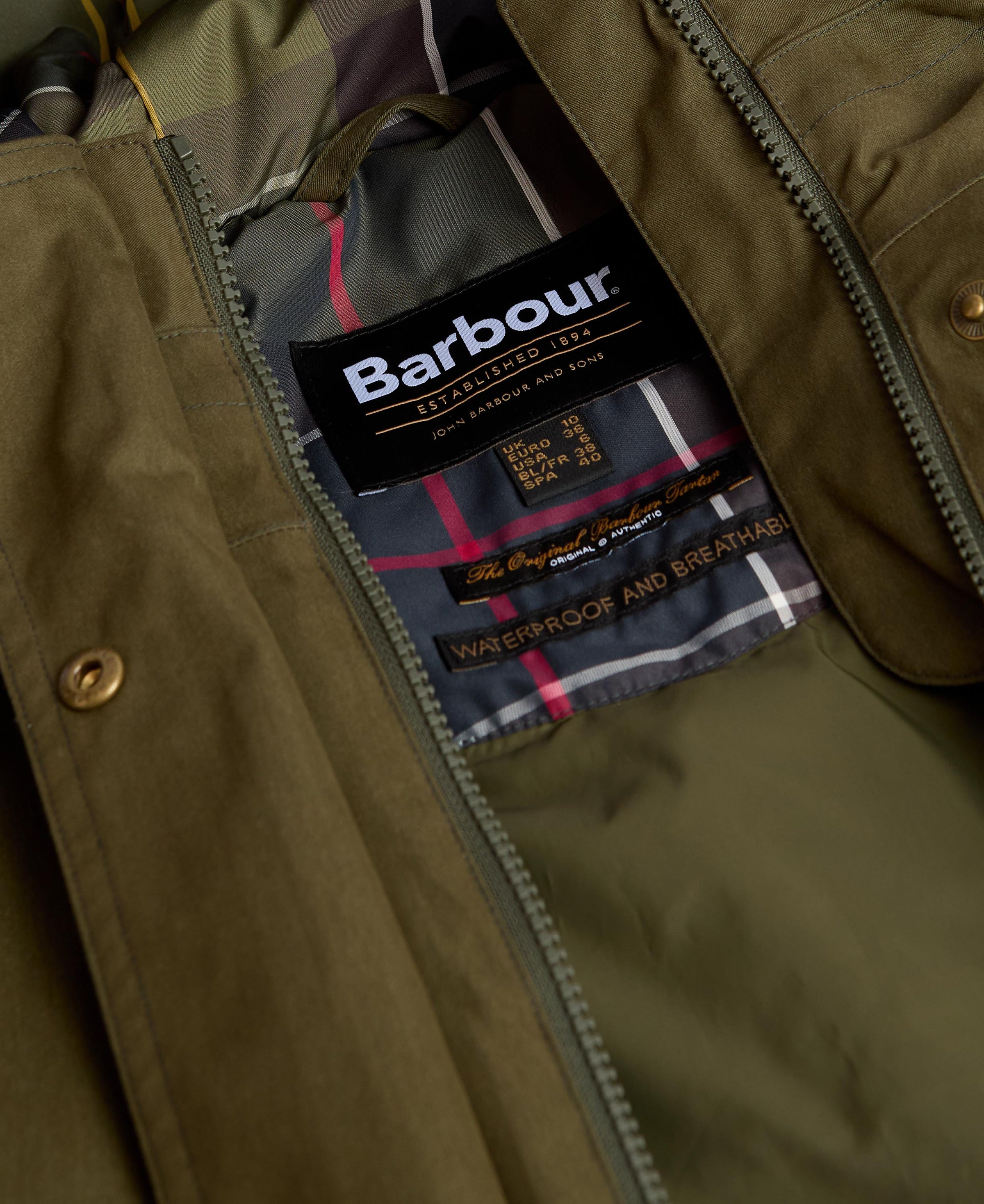 An image of the Barbour Bamburgh Waterproof Jacket