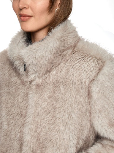 An image of the Marc Cain Cosy Faux Fur Jacket