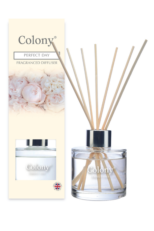 Wax Lyrical Reed Diffuser 200ml. A reed diffuser with natural reeds, in the scent Perfect Day.