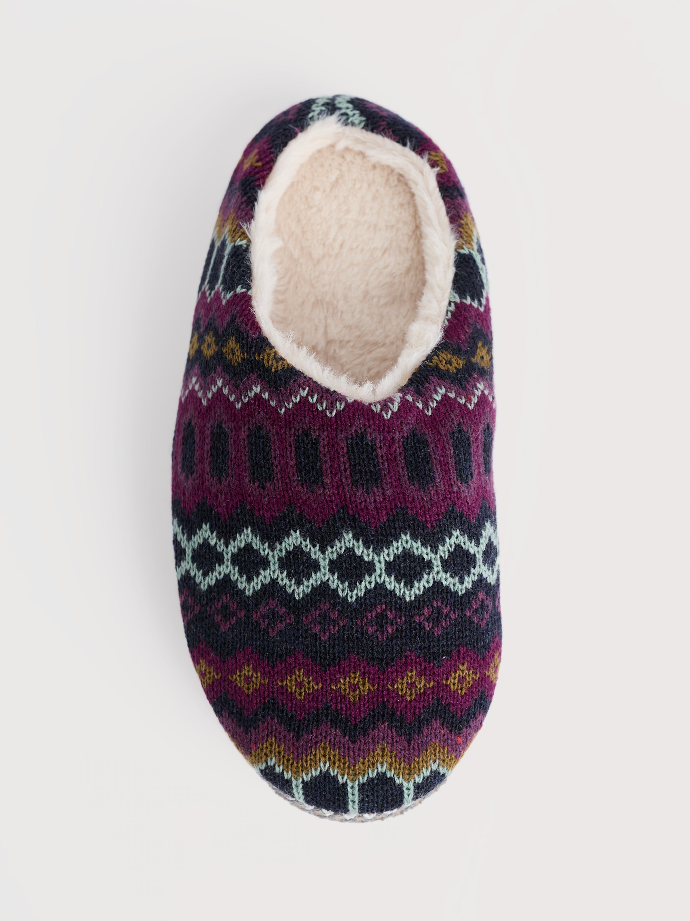 An image of the Seasalt Starry Eyed Slipper Fair Isle Knit