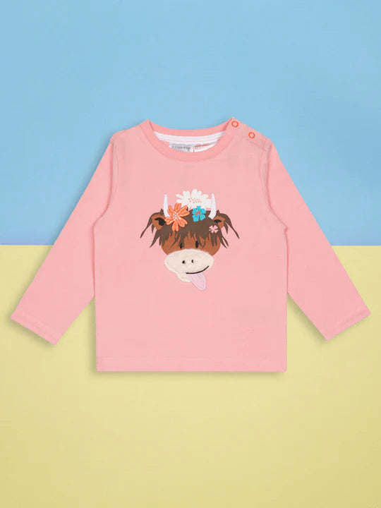 An image of the Blade & Rose Bonnie Highland Cow Top