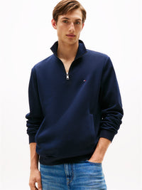 An image of the Tommy Hilfiger Logo Quarter-Zip Sweatshirt